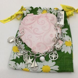 NWT Brighton SHIP TO SHORE Silver Tone Charm Bracelet with dust bag
